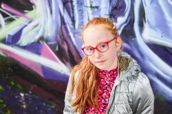 Sara rouge transparent/rouge, taille 44