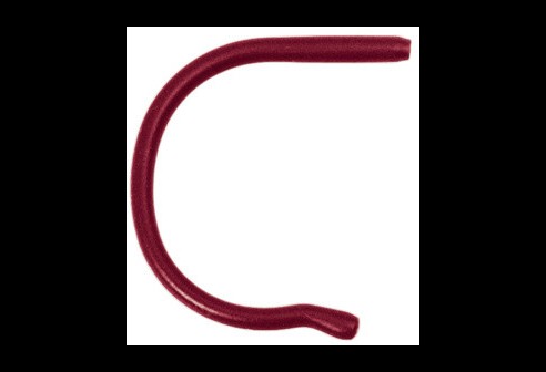 Embouts de sport en silicone, enfants: longueur 75 mm, bordeaux