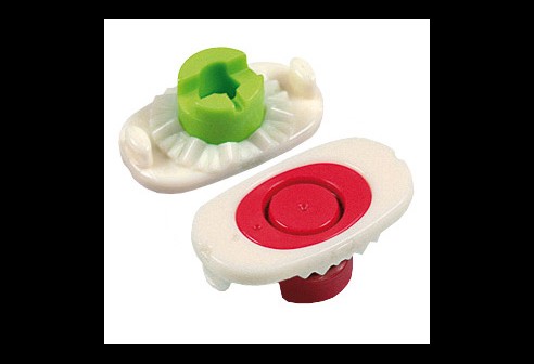 Bloc de fixation NIDEK Nano-Cup, jusqu’à une base 6, couleurs assorties (5x rouges et 5x verts) pour une différenciation droite gauche