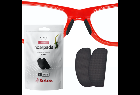 Setex plaquettes nasales antidérapantes standard 1.0mm noir 5 paires