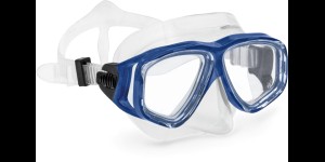 B&S Masque de plongée pour débutants bleu