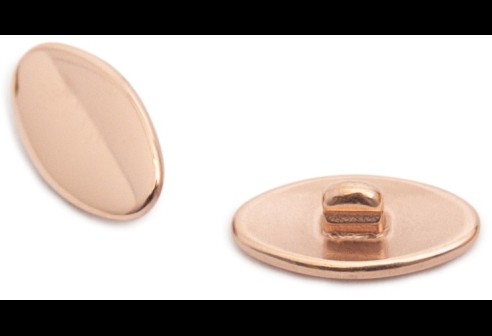 Plaquettes, hypoallegiques, titane, systeme Click 13,0 mm Or rose 4 pièces