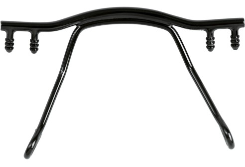 Pont nasal pour lunettes percées avec cavaliers, Noir