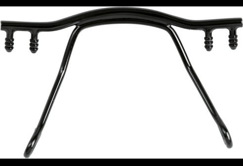 Pont nasal pour lunettes percées avec cavaliers, Noir