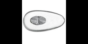 Plaquettes en PVC, système «Vis» 17 mm, argent