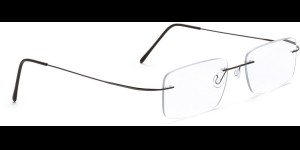 Monture percée en Titane béta, branches monoblock, gun