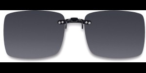 Clip on à emboîter sur des montures en métal, gris 48x40 mm