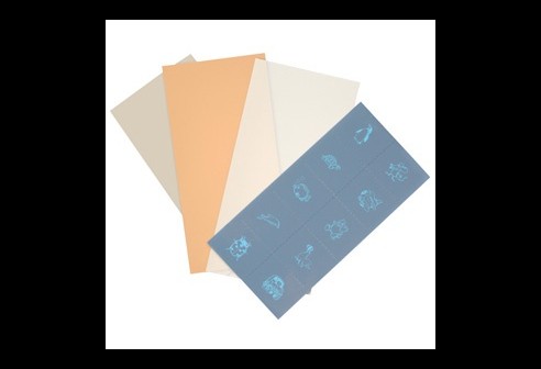 Feuilles d’occlusion en format page, Avec motifs, Réduction de l’acuité: Pleine