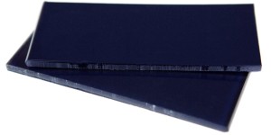 Matériau plastique, bleu foncé/transparent 150x6x65mm