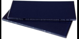 Matériau plastique, bleu foncé/transparent 150x6x65mm