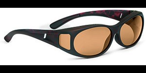 Lunettes superposables, Ovale havana, toucher doux