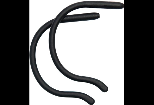 Embouts de sport en silicone, adultes: longueur 90 mm, noir