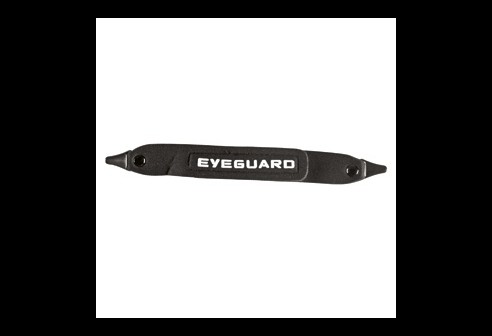 Eyeguard hoofdband zwart, kort, voor bril met veren