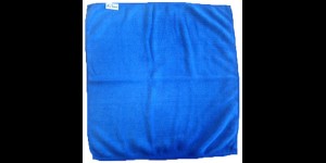 Chiffon microfibre 40 x 40 cm, bleu