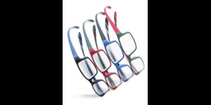 Monture en plastique avec branches 'Neckholder' rayée -20 pièces