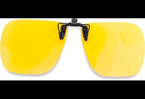 Clips polarisants rabattables avec méchanisme extra-fin jaune