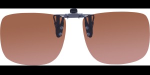 Cintre polarisation pliable couleur marron taille 54 x 43 mm attache métallique mince