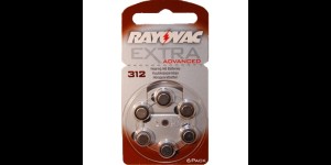 Batterie Rayovac Extra Advanced 312AU- 6XE / brun