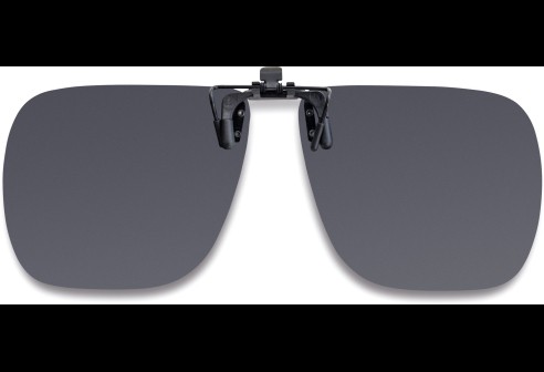 Clips polarisants rabattables avec méchanisme extra-fin gris