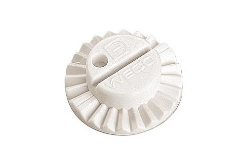 WECO-Variobloc, blanc, courbure plate, diamètre 25 mm