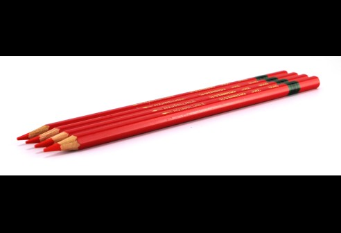 Glaspotlood grafiet kleur rood per 4 stuks