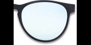 Clips polarisants rabattables et à emboiter noir teinte miroir bleu 85-90%