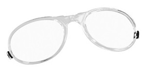 Clip pour lunettes de sport, transparent
