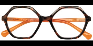 Lunettes de lecture Stella tortoise orange