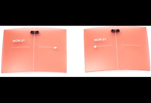 Shoptic Verres de rechange rouge pour Clips «Flip up» taille L