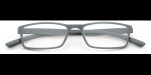 Lunettes de lecture avec mate monture, bleu/gris +1.00