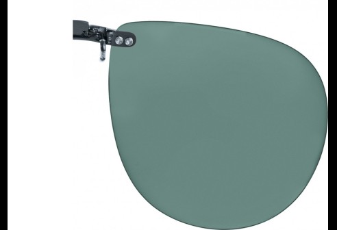 Clip on à emboîter sur des montures en métal, vert 62x54 mm