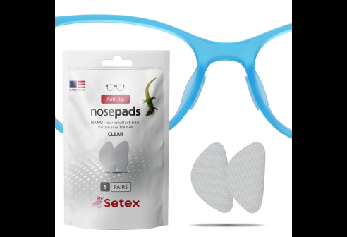Setex plaquettes nasales antidérapantes nano 0.6mm transparentes 5 paires