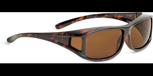 Shoptic Lunettes superposables, grandes – rectangulaire- Havana