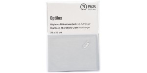 Chiffons en microfibres - 30 x 30 - Gris clair - Qualité optilux Premium