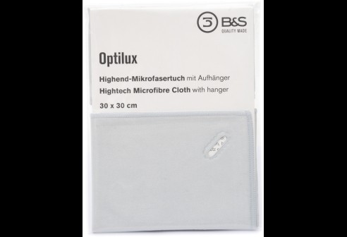 Chiffons en microfibres - 30 x 30 - Gris clair - Qualité optilux Premium