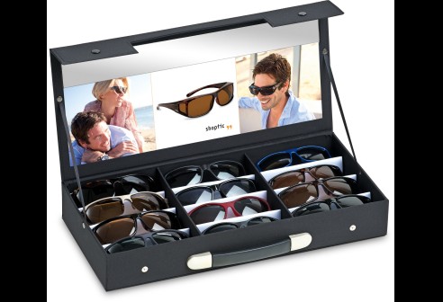 Shoptic Assortiment de lunettes superposables – dans valise de presentation