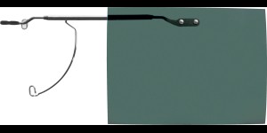 Shoptic Clips «Flip up» Vert – rabattable, particulièrement fins gun taille M