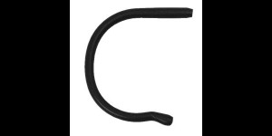 Embouts de sport en silicone, adultes: longueur 90 mm, noir