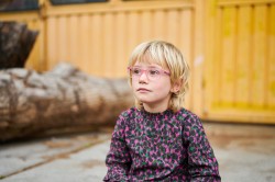 Noah transparant rouge/framboos, maat 41