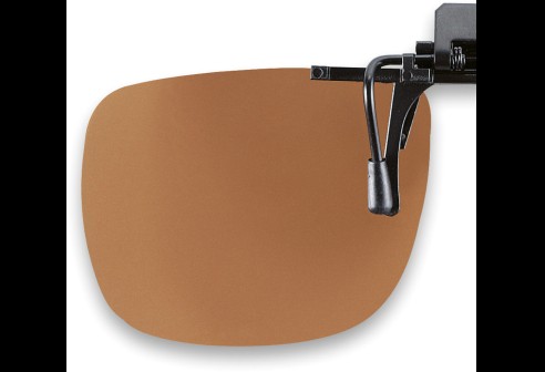 Voorhanger opklapbaar zonder polarisatie, 65 x 56mm Bruin