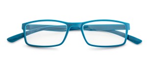 Leesbril kunststof met gematteerd voorstuk, turquoise