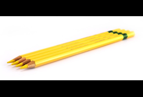 Glaspotlood grafiet kleur geel per 4 stuks