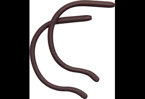 Siliconen kruloortip voor volwassenen bruin Ø 1,3 tot 1,4 mm