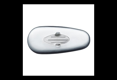 Siliconenpads RayBan zilver kern 15 mm