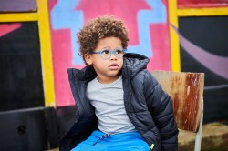 Charly transparant lichtblauw/denim, maat 40