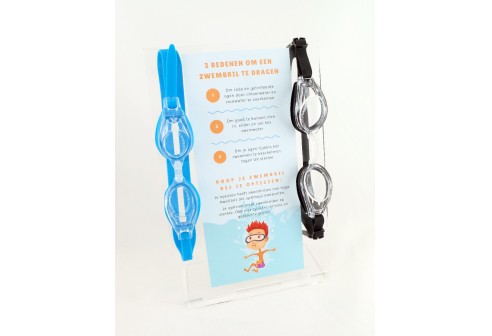 Display voor zwembrillen transparant  