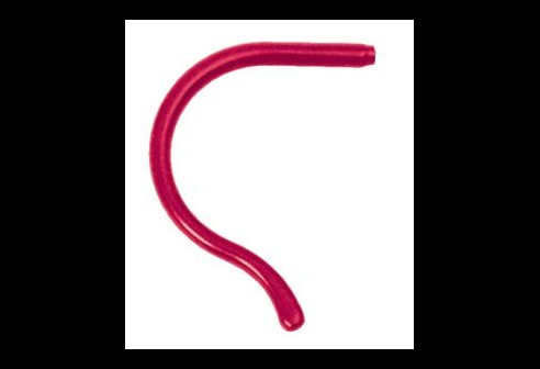 Siliconen kruloortip voor kinderen rood Ø 1,0 tot 1,1 mm