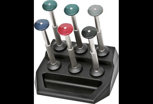 Schroevendraaierset 6 stuks in kunststofstander