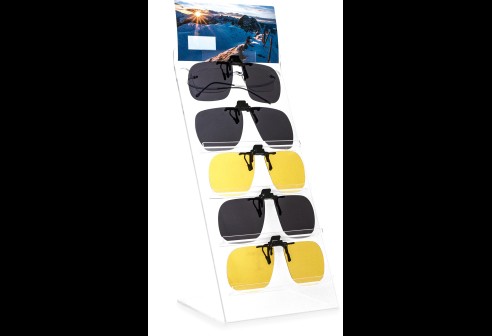 Assortiment polarisatievoorhangers 9319 en 9321 met display