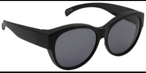 Overzetzonnebril model Dublin S glazend zwart